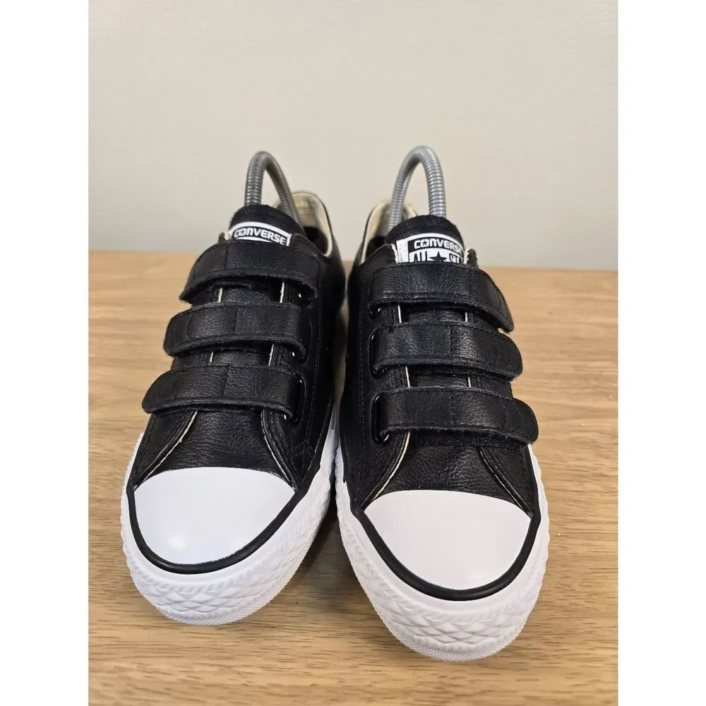 Converse Chuck Taylor All Star V-3 OX Black 3 Strap Women's Shoes Size 7.5